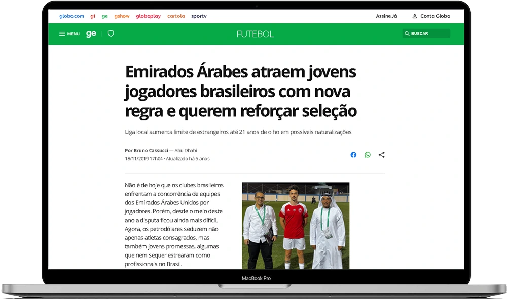 Emirados Arabes Atrarem Jovens Jogadores Brasileiros