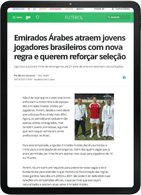 Emirados Arabes Atrarem Jovens Jogadores Brasileiros